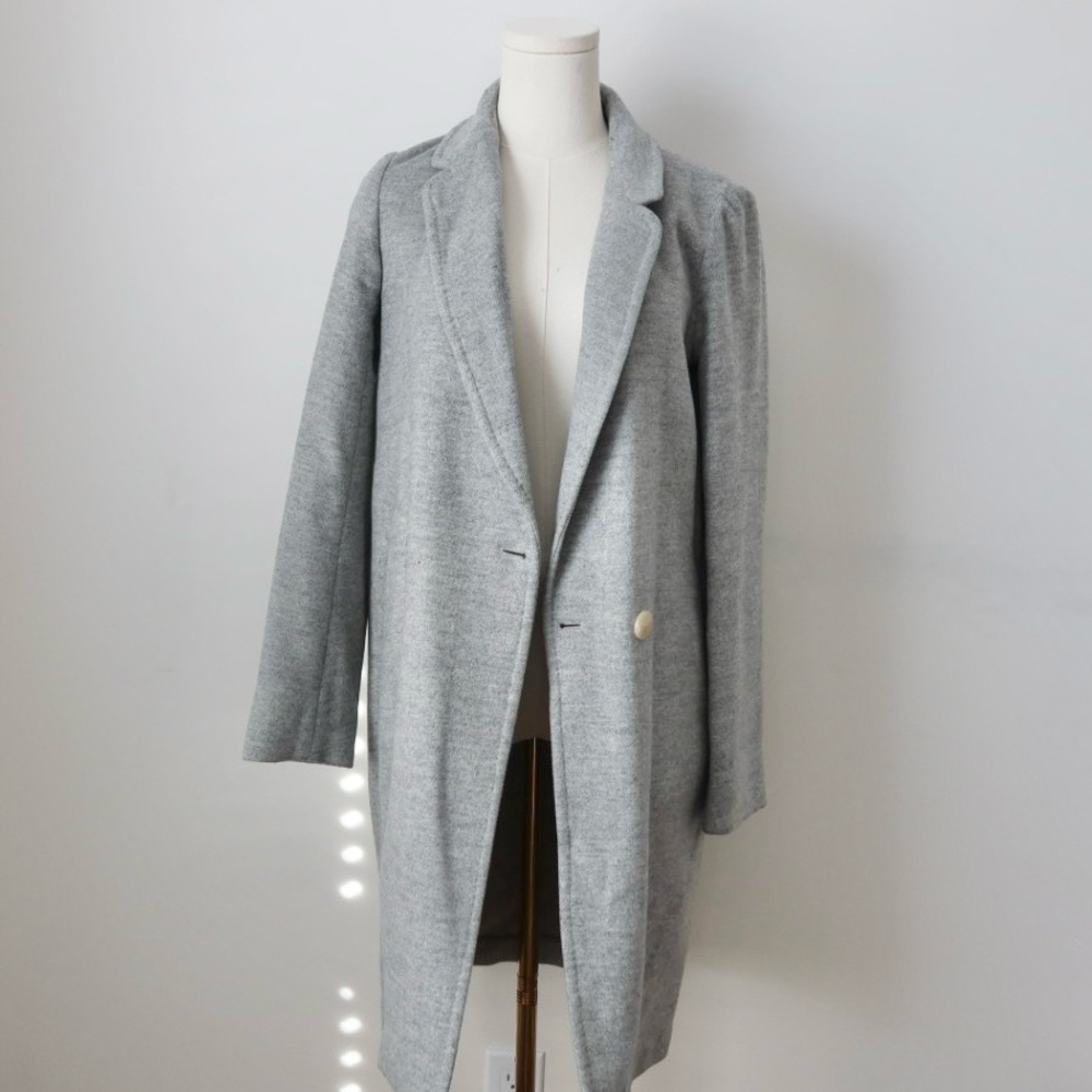 Babaton Light Gray Women's Blazer Coat